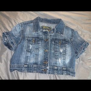 Star Jeans Crop Jacket Large GUC